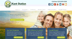 Desktop Screenshot of kentstationchiropractic.com