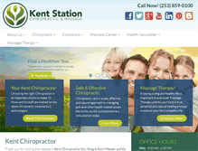 Tablet Screenshot of kentstationchiropractic.com